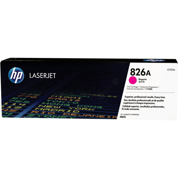 Laserový toner HP 826A (CF313A) magenta (purpurová) - originálny