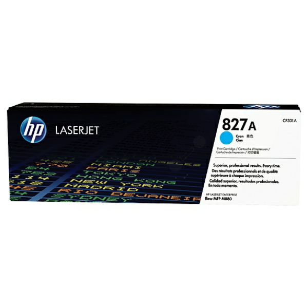 Laserový toner HP 827A (CF301A) cyan (azúrová) - originálny