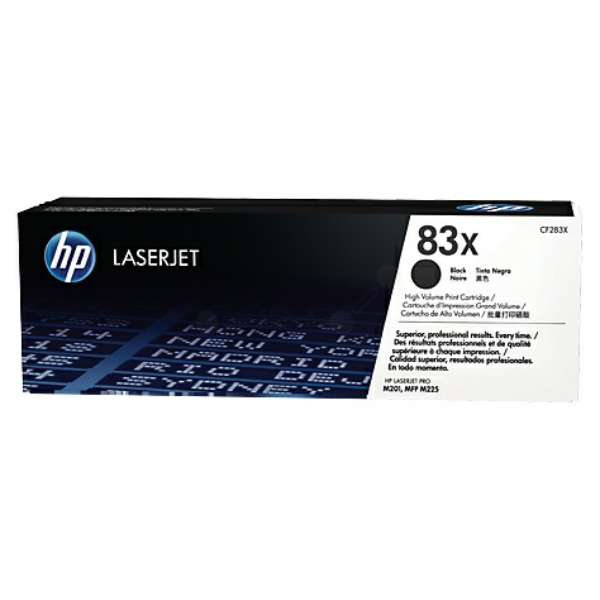 Laserový toner HP 83X (CF283X) black (čierna) - originálny