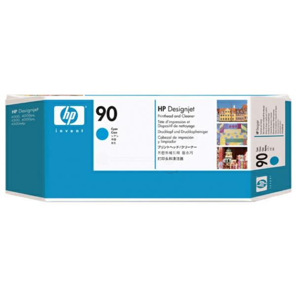 Tlačová hlava HP 90 (C5055A) cyan (azúrová) - originálna