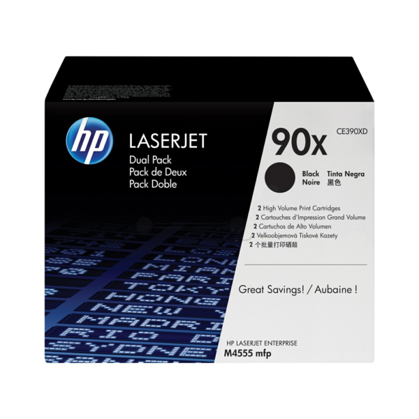 Laserový toner HP 90X (CE390XD) black (čierna) - originálny