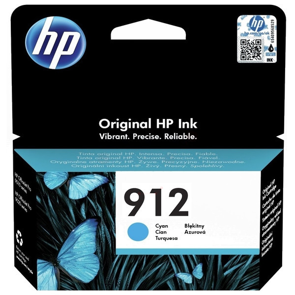 Farba do tlačiarne HP 912 (3YL77AE) cyan (azúrová) - originálna