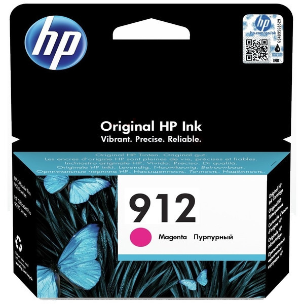 Farba do tlačiarne HP 912 (3YL78AE) magenta (purpurová) - originálna