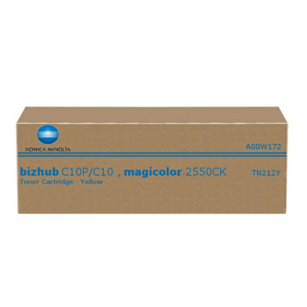Laserový toner Konica Minolta TN-212 Y (A00W172) yellow (žltá) - originálny