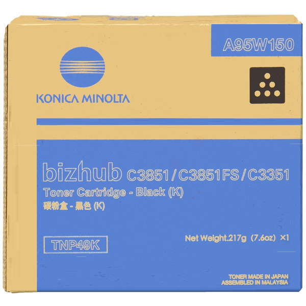 Laserový toner Konica Minolta TNP-49 K (A95W150) black (čierna) - originálny
