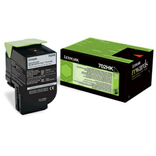 Laserový toner Lexmark 702HK (70C2HK0) black (čierna) - originálny