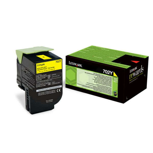 Laserový toner Lexmark 702Y (70C20Y0) yellow (žltá) - originálny