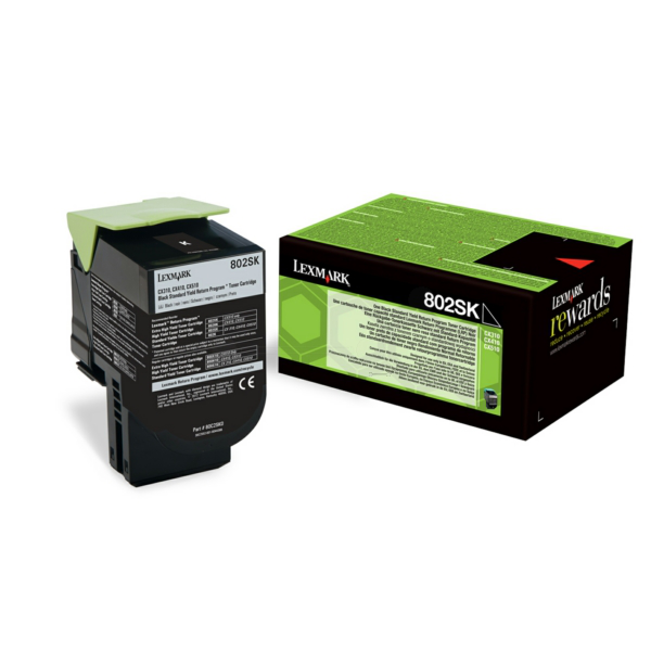 Laserový toner Lexmark 802SK (80C2SK0) black (čierna) - originálny