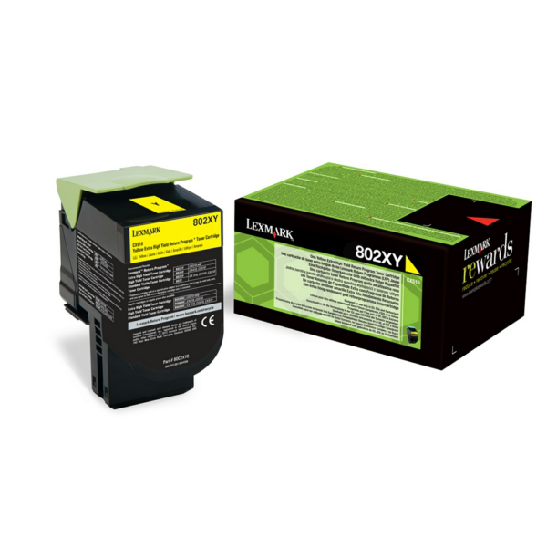 Laserový toner Lexmark 802XY (80C2XY0) yellow (žltá) - originálny