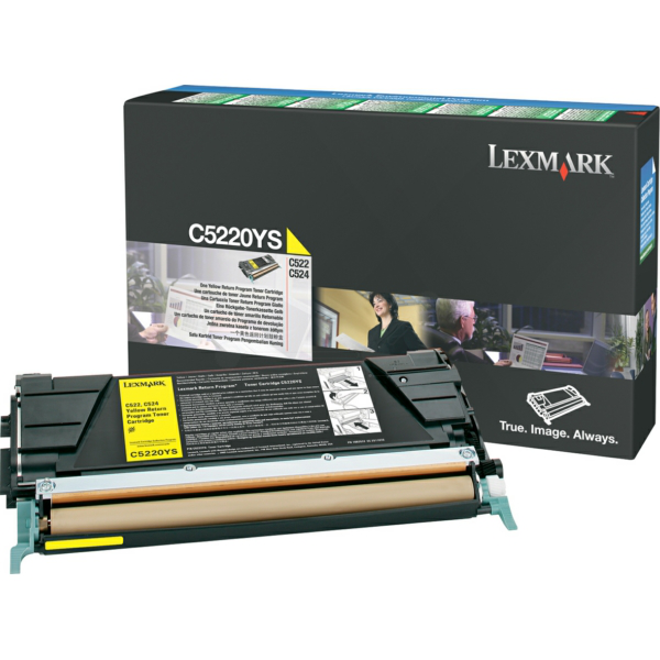 Laserový toner Lexmark C52x/53x (C5220YS) yellow (žltá) - originálny