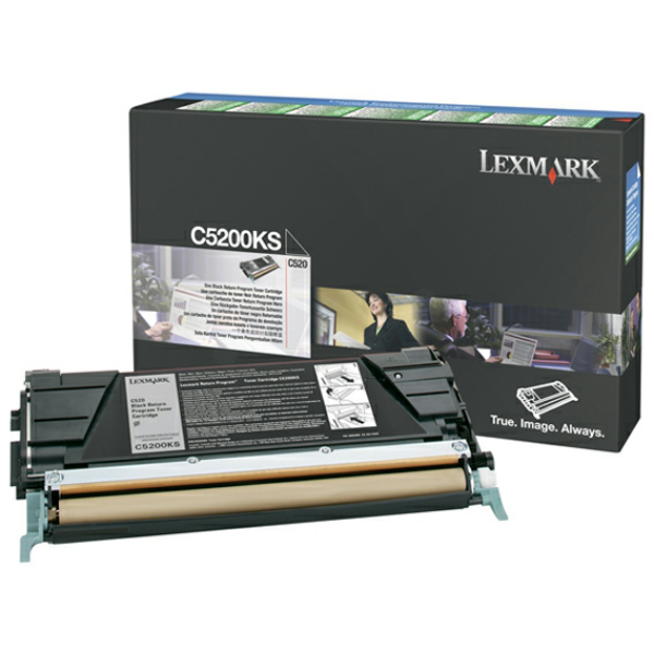 Laserový toner Lexmark C530 (C5200KS) black (čierna) - originálny