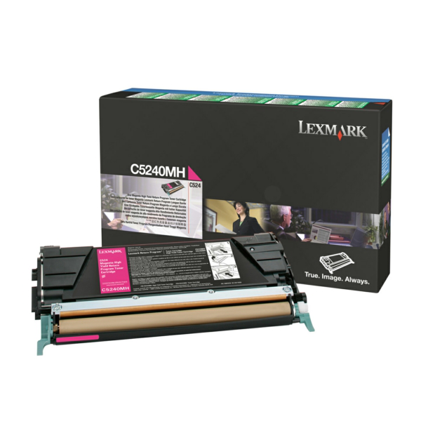 Laserový toner Lexmark C532 (C5240MH) magenta (purpurová) - originálny
