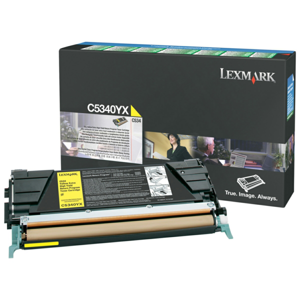 Laserový toner Lexmark C534 (C5340YX) yellow (žltá) - originálny