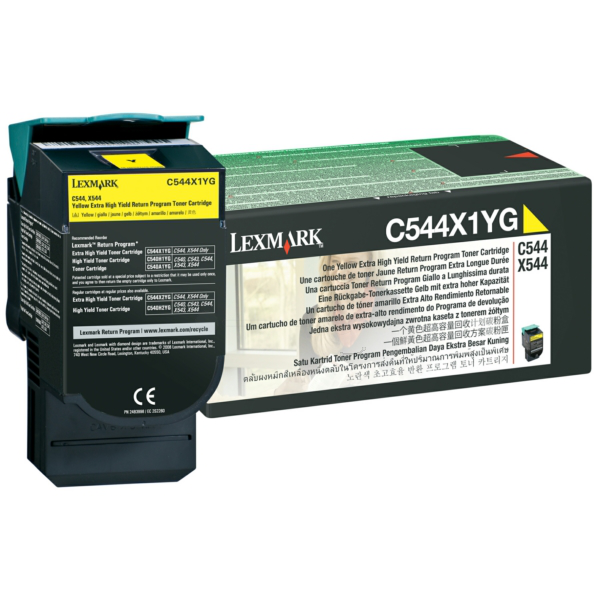 Laserový toner Lexmark C544/X544 (C544X1YG) yellow (žltá) - originálny