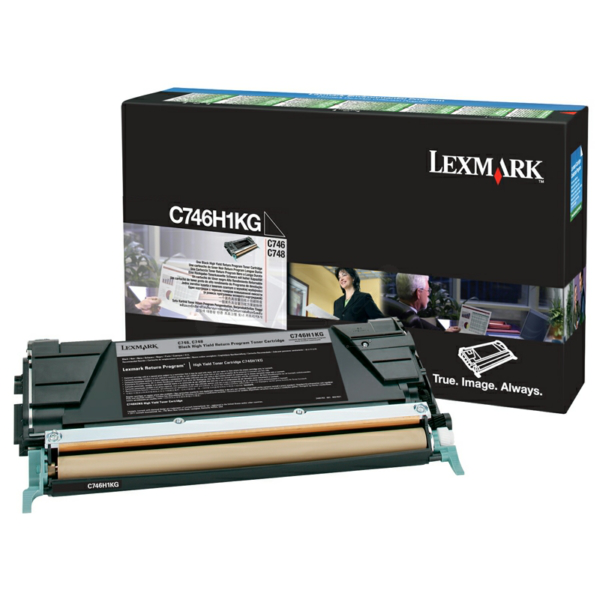 Laserový toner Lexmark C746/748 (C746H1KG) black (čierna) - originálny
