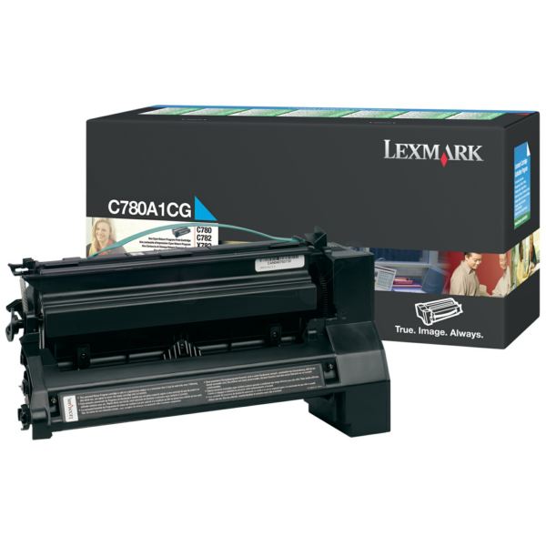 Laserový toner Lexmark C780/X782 (C780A1CG) cyan (azúrová) - originálny