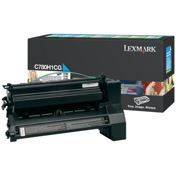 Laserový toner Lexmark C780/X782 (C780H1CG) cyan (azúrová) - originálny