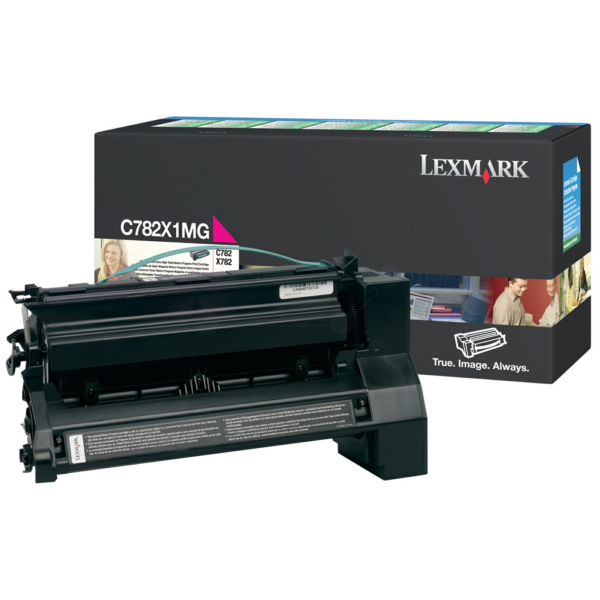 Laserový toner Lexmark C782/X782 (C782X1MG) magenta (purpurová) - originálny