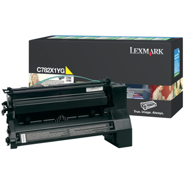 Laserový toner Lexmark C782/X782 (C782X1YG) yellow (žltá) - originálny