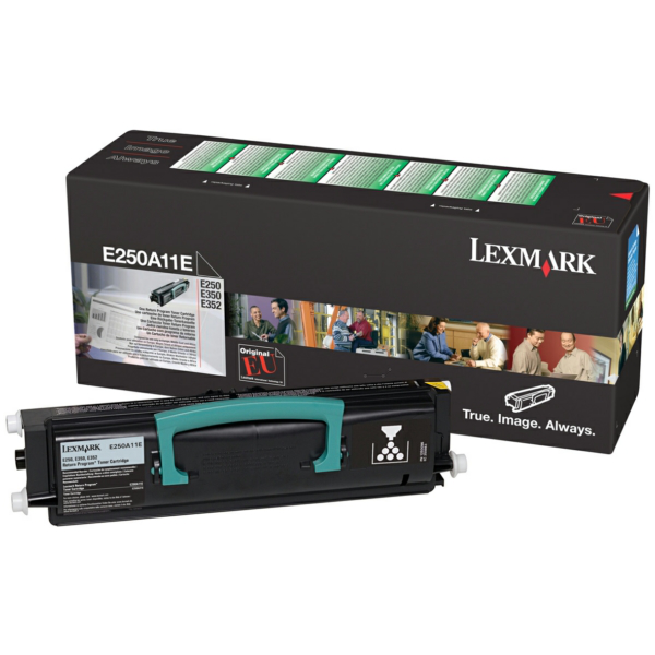 Laserový toner Lexmark E250,350,352 (E250A11E) black (čierna) - originálny