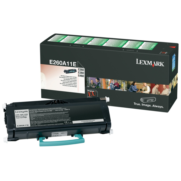 Laserový toner Lexmark E260/360/460 (E260A11E) black (čierna) - originálny