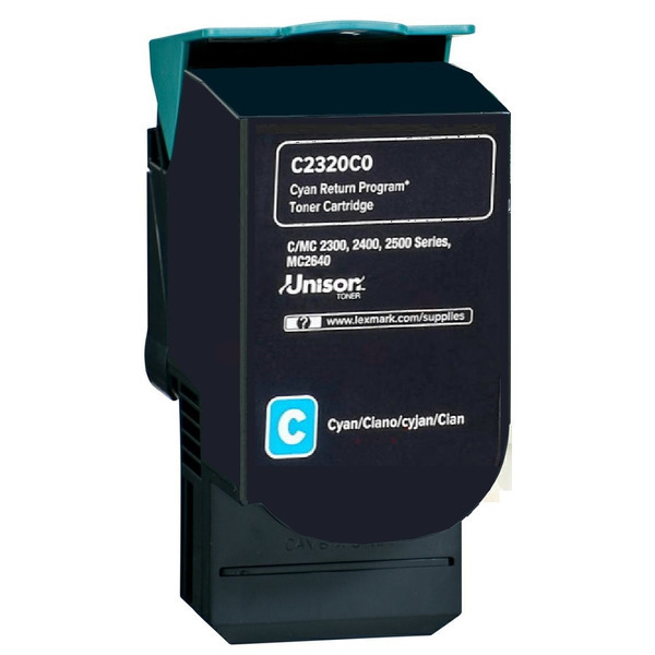 Laserový toner Lexmark MC2640/C2535 (C232HC0) cyan (azúrová) - originálny