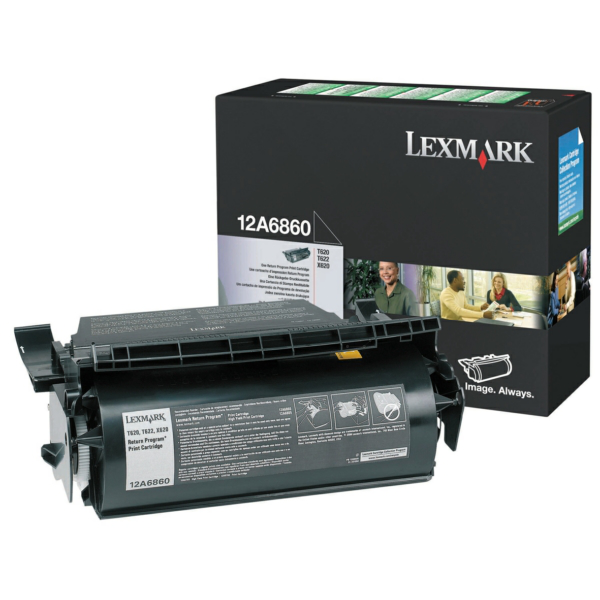 Laserový toner Lexmark T620 (12A6860) black (čierna) - originálny