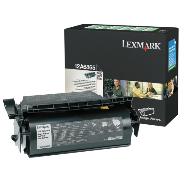 Laserový toner Lexmark T620/622 (12A6865) black (čierna) - originálny