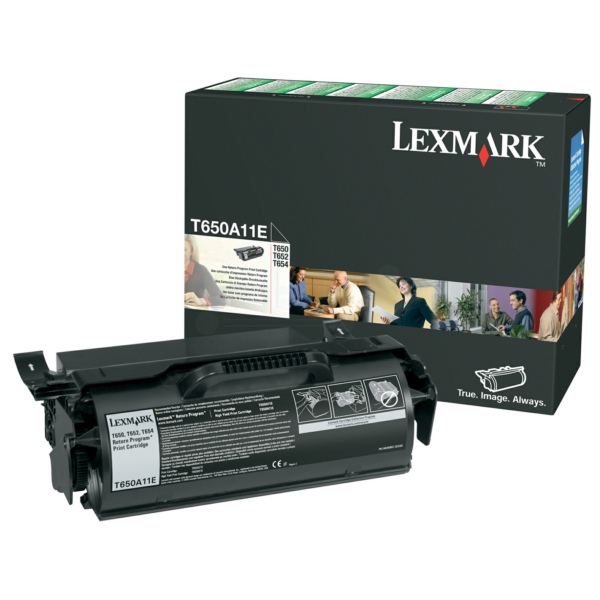 Laserový toner Lexmark T650/652 (T650A11E) black (čierna) - originálny