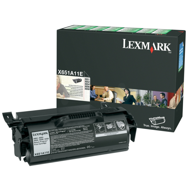 Laserový toner Lexmark X650 (X651A11E) black (čierna) - originálny