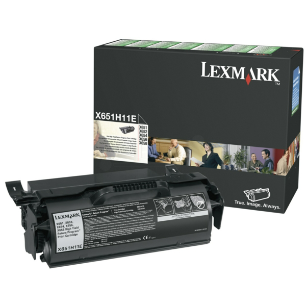 Laserový toner Lexmark X650 (X651H11E) black (čierna) - originálny