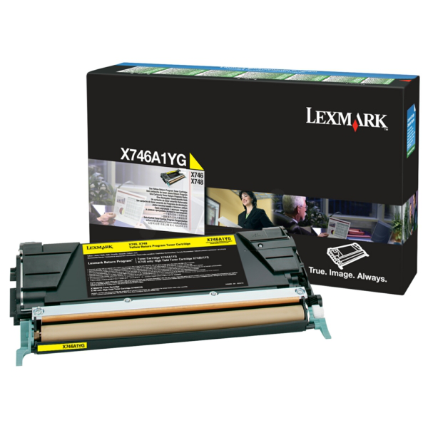 Laserový toner Lexmark X746/748 (X746A1YG) yellow (žltá) - originálny