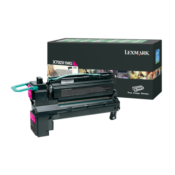 Laserový toner Lexmark X792 (X792X1MG) magenta (purpurová) - originálny