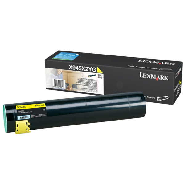 Laserový toner Lexmark X940 (X945X2YG) yellow (žltá) - originálny
