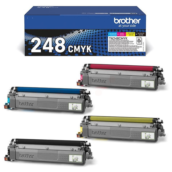 Laserový toner Brother TN-248 (TN248CMYK) C/M/Y/K (čierna + farebná) - originálny