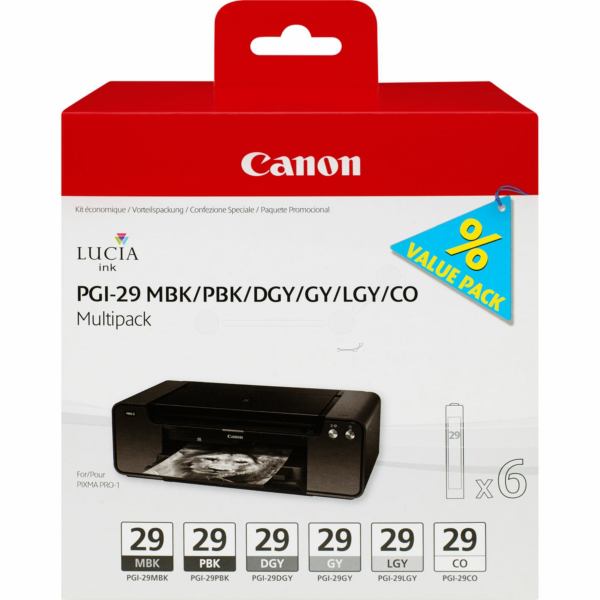 Farba do tlačiarne Canon PGI-29 (4868B018) PBK/MBK/GY/PG/CO - originálna
