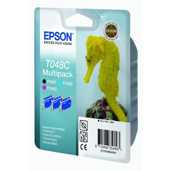 Farba do tlačiarne Epson T048C (C13T048C4010) C/M/K (čierna + farebná) - originálna