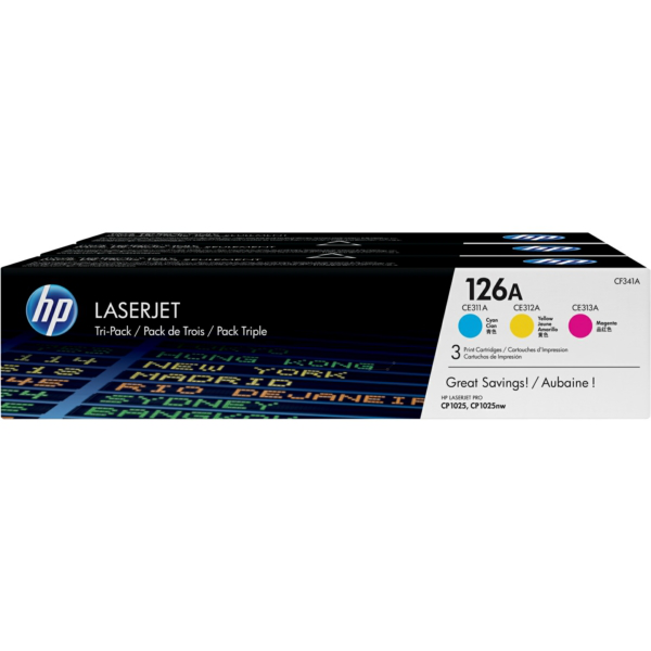 Laserový toner HP 126A (CF341A) C/M/Y (farebná) - originálny