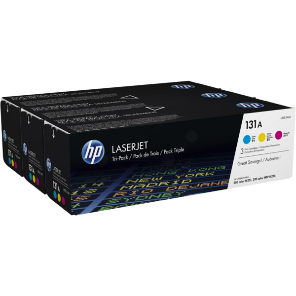 Laserový toner HP 131A (U0SL1AM) C/M/Y (farebná) - originálny