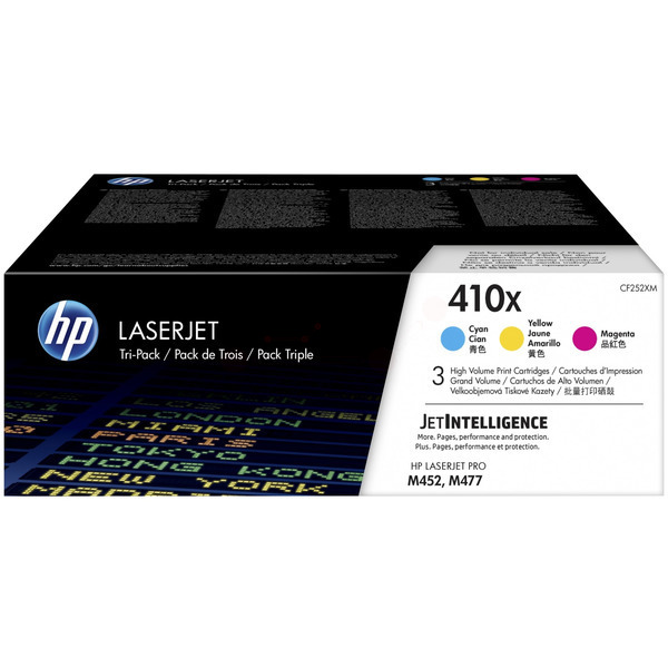Laserový toner HP 410X (CF252XM) C/M/Y (farebná) - originálny