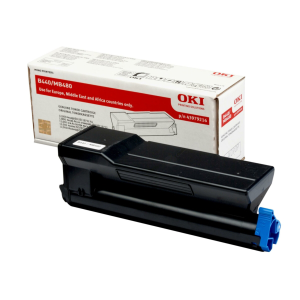 Laserový toner OKI B440/MB480 (43979216) black (čierna) - originálny