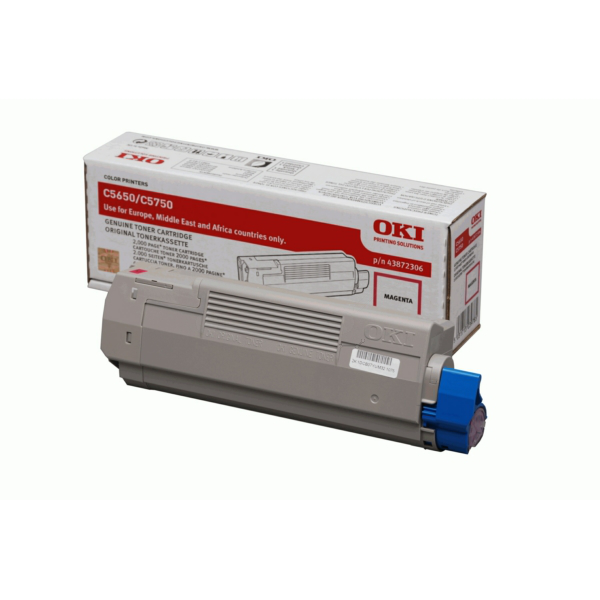 Laserový toner OKI C5650/5750 (43872306) magenta (purpurová) - originálny