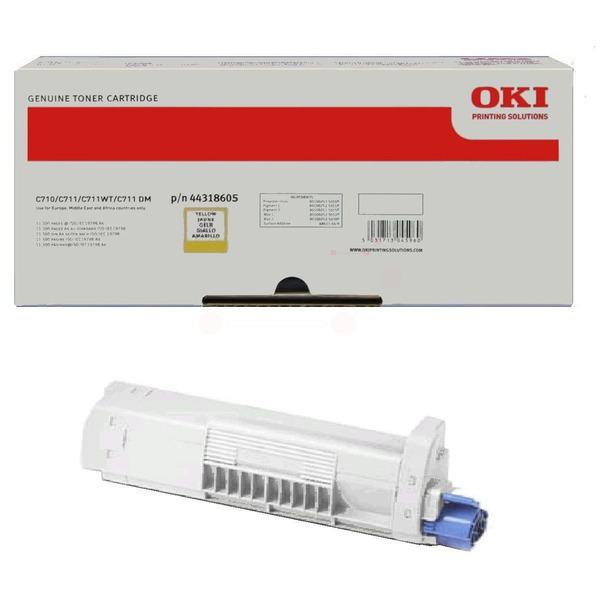 Laserový toner OKI C710/C711WT (44318605) yellow (žltá) - originálny