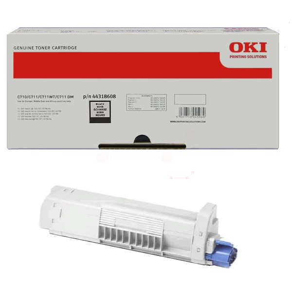 Laserový toner OKI C710/C711WT (44318608) black (čierna) - originálny