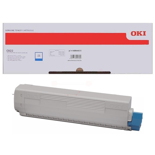 Laserový toner OKI C822 (44844615) cyan (azúrová) - originálny