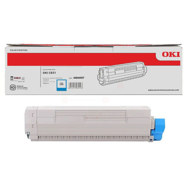 Laserový toner OKI C831/841 (44844507) cyan (azúrová) - originálny