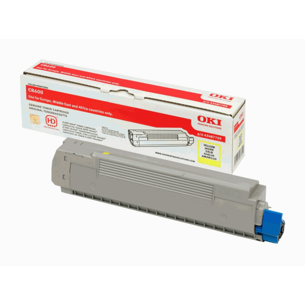 Laserový toner OKI C8600/8800 (43487709) yellow (žltá) - originálny