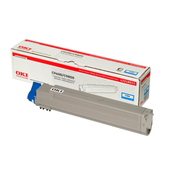 Laserový toner OKI C9600/9800 (42918915) cyan (azúrová) - originálny