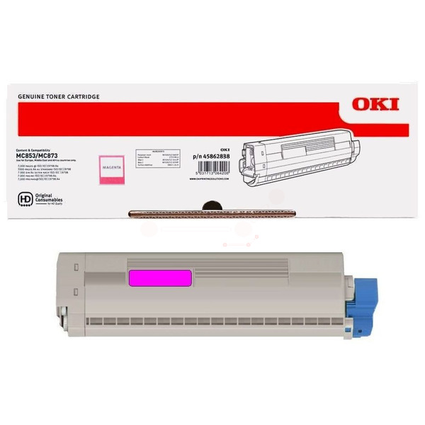 Laserový toner OKI MC853/MC873 (45862838) magenta (purpurová) - originálny