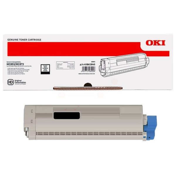 Laserový toner OKI MC853/MC873 (45862840) black (čierna) - originálny